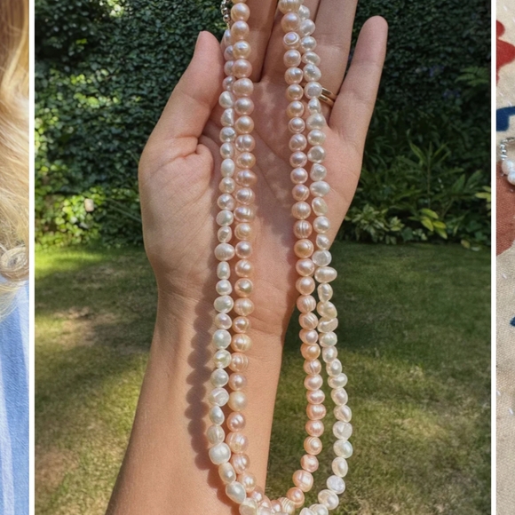 NWOT Christy Dawn natural pearl necklace - Picture 2 of 5